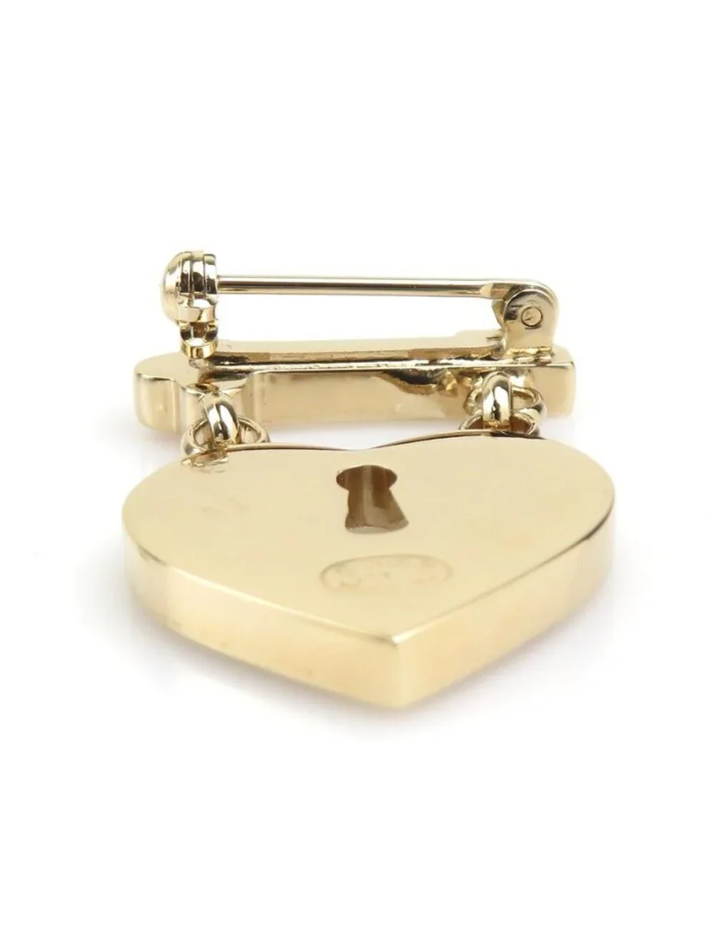 Chanel Brooch Heart Lock &